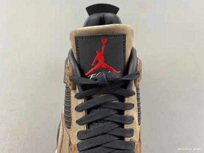 Rep Retro Jordan 4 Scott Air Travis AJ4-882335 x Brown TS 0417